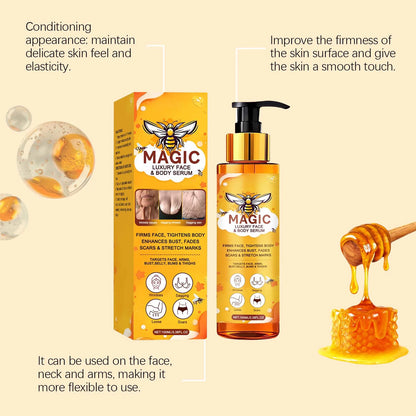 Bee Venom Face Body Serum Anti-Wrinkle Firming Essence Reduces Fine Lines Brightens Nourishing Smoothing Firming Massage Care