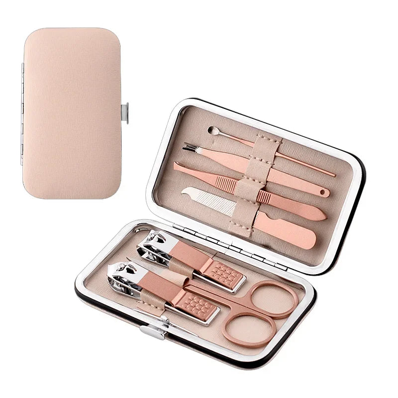 7/12/18 Piece Nail Clippers Suit with Foldable Bag - Manicure Pedicure Tools Set Nail Cutter Nail Scissors And File for Beauty
