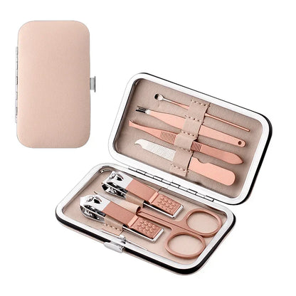 7/12/18 Piece Nail Clippers Suit with Foldable Bag - Manicure Pedicure Tools Set Nail Cutter Nail Scissors And File for Beauty
