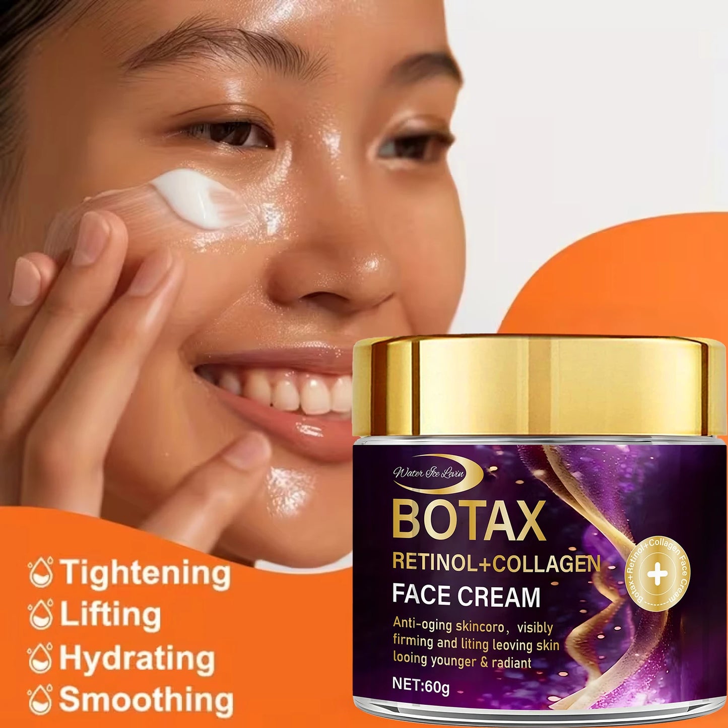 Botax Retinol & Collagen Face Cream for Anti-Aging Skincare, Visibly Firming & Lifting for Radiant Skin.