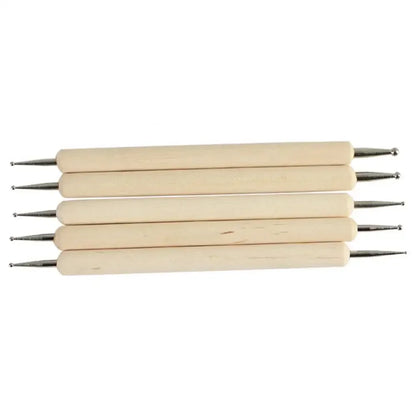 Dotting Tools Set for Nail Art Dotting Pen Set Pro 2-Way Wooden Painting DIY Manicure Salon Decoration Dotting Tools
