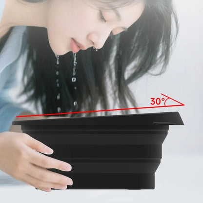 Portable Foldable Face Ice Bath Bowl for Facials Plunge Dipping Face Skincare Cold Compress Ice Therapy Wash Basin with Ice Tray