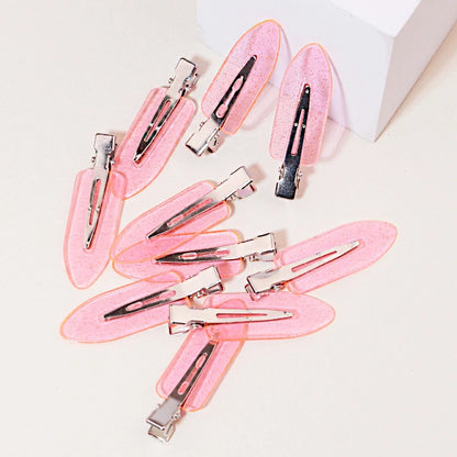 10-50pcs seamless fashion girl transparent hair clips makeup facial accessory clips styling hair clips Special for real hair wig