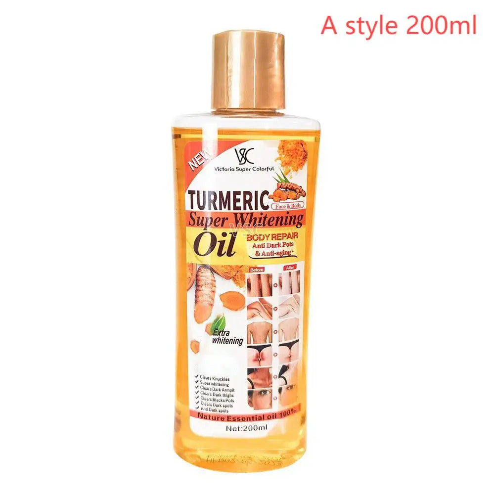 200ml Turmeric Essential Oil Facial Body Massage oil Moisturizing Diffuser Aromatherapy Brightening Smoothing Skin Care