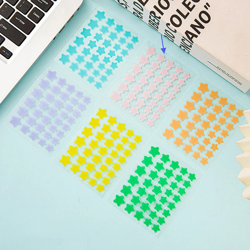 40pcs/set Colorful Star Shaped Acne Patches Skincare Stickers Facial Spots Makeup Tools