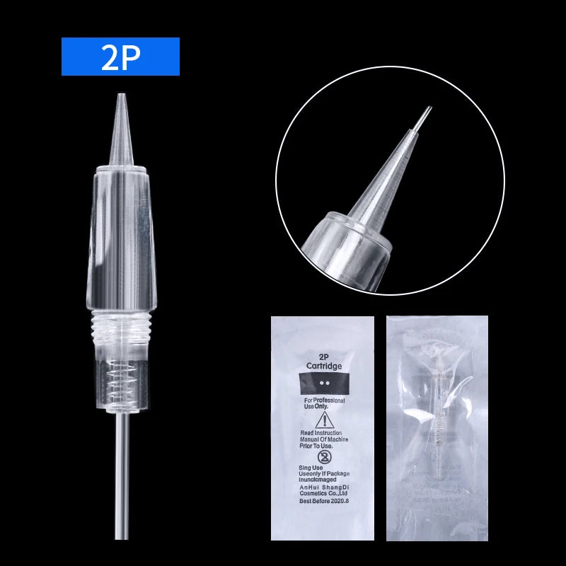 5/10PCS Permanent Makeup Disposable Screw Tattoo Needle 1D 3P 5F Microblading Needles Eyebrow Shading For PMU Tattoo Machine