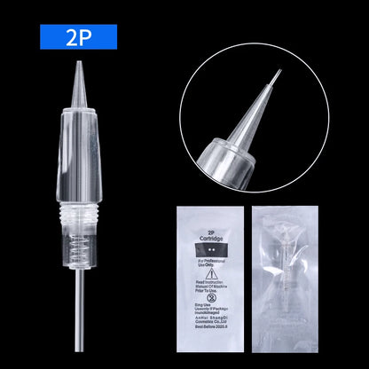 5/10PCS Permanent Makeup Disposable Screw Tattoo Needle 1D 3P 5F Microblading Needles Eyebrow Shading For PMU Tattoo Machine