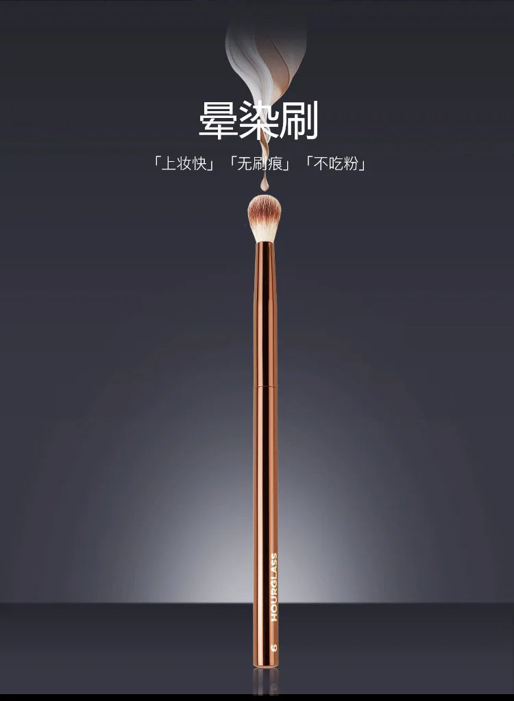 1pc Crease Makeup brushes Eyeshadow Make up brush #6 Small Highlight Eye Shadow Beauty tool Metal Handle High quality