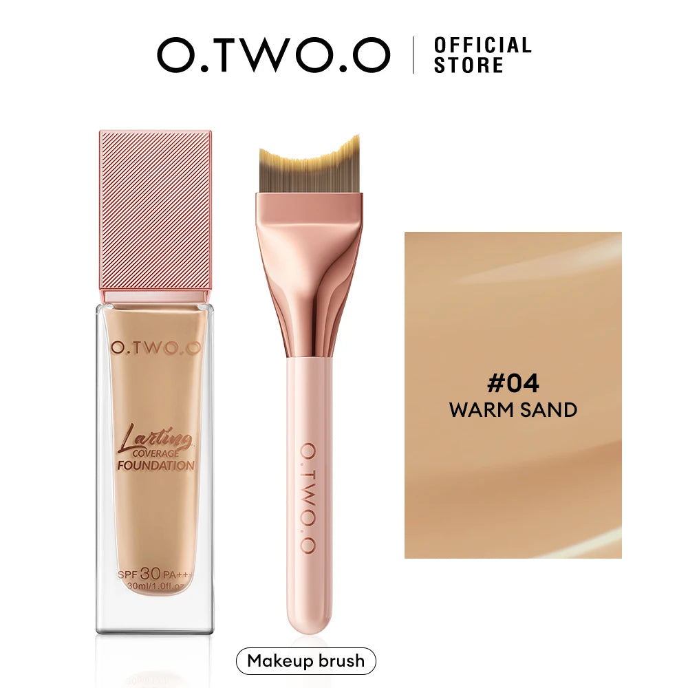 O.TWO.O Foundation Cream Makeup Brush Moisturizing Oil-Free Long-Lasting Waterproof Concealer Full-coverage Foundation Makeup