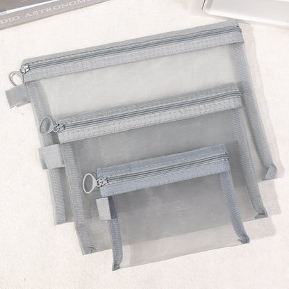 1/3pcs Mesh Clear Cosmetic Bags Small Large Black Makeup Bag Portable Travel Toiletry Organizer Case Lipstick Storage Pouch
