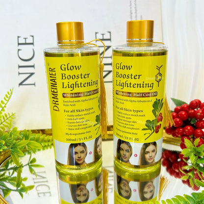 200ml Alpha Arbutin And Kojic Acid Whitening Serum Glow Booster Cast Oil Reduce Stretch Mark And Dark Spots Repair Damage Skin