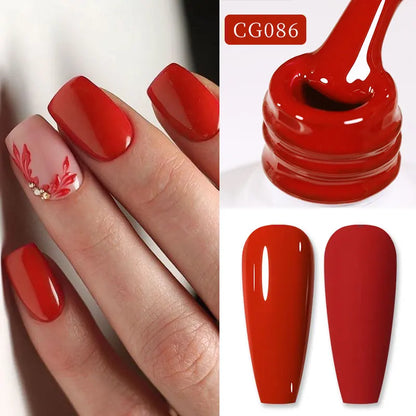 BORN PRETTY 10ml Nude Pink Gel Nail Polish Varnis Semi Permanent Nail Gel Varnish Soak Off UV Gel for Valentine's Day Gift Nails