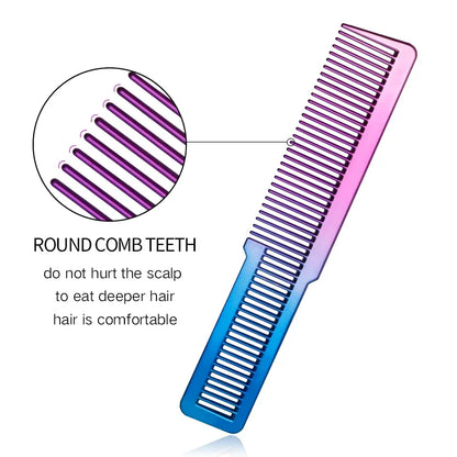 1Pcs Professional Barber Haircut Combs For Men Anti-static Fading Comb Stylist Hair Clipper Combs Hairdressing Styling Tools