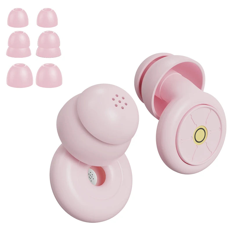 Ear Plugs for Sleeping Noise Cancelling,Reusable Silicone Earplugs Hearing Protection for Concert, Motorcycle,Sleep,and Snoring