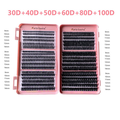MARIA Individual Lashes Eyelash Book Clusters Extensions False Eyelash DIY Eyelash Extensions Makeup Kit Lashes