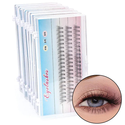 48/60/160/280Pcs Cluster Natural Eyelashes Extensions Lashes Clusters False Eyelash Clusters Extensions Individual Lashes Makeup
