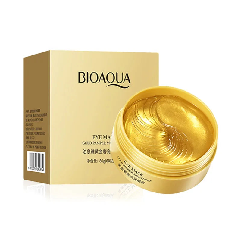 60pcs/box BIOAQUA Collagen Eye Mask Moisturizing Firming Anti Dark Circles Eyes Care Gel Masks Beauty Eye Patches