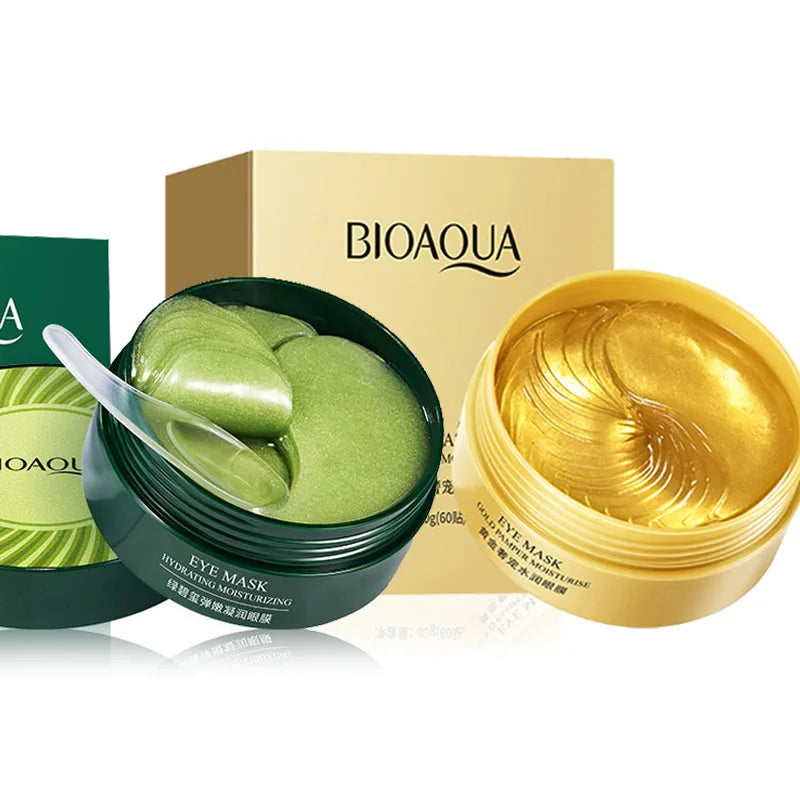 60pcs/box BIOAQUA Collagen Eye Mask Moisturizing Firming Anti Dark Circles Eyes Care Gel Masks Beauty Eye Patches