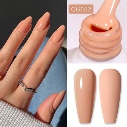 BORN PRETTY 10ml Nude Pink Gel Nail Polish Varnis Semi Permanent Nail Gel Varnish Soak Off UV Gel for Valentine's Day Gift Nails