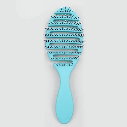 4 Colors Wet Brush Comb Tool Barber Hair Brush Hair Styling Tools Anti Tangle Anti-static Head Salon Hairdressing Accessories