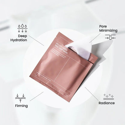 10Pcs Collagen Moisturizing Facial Mask Shrink Pores Deep Hydrating Overnight Anti Wrinkle Face Mask Brightening Skin Care