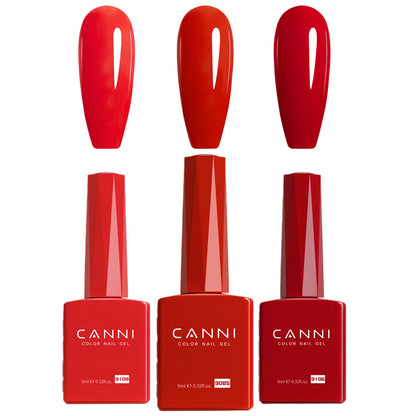 9ml CANNI TPO FREE HEMA FREE Ultra Consistency Nail Gel Polish Set Round Brush Semi Permanent Soak Off UV LED Gel Nail Kit