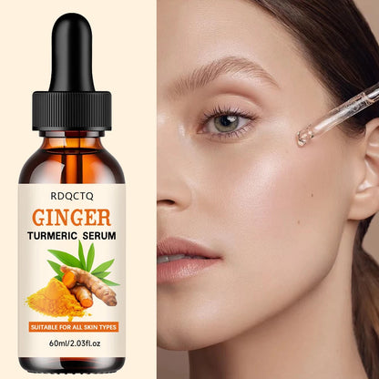 Turmeric Face Serum Anti-Oxidation Dark Spot Corrector Facial Brightening Skin Care Serum for Clearer Smoother Skin