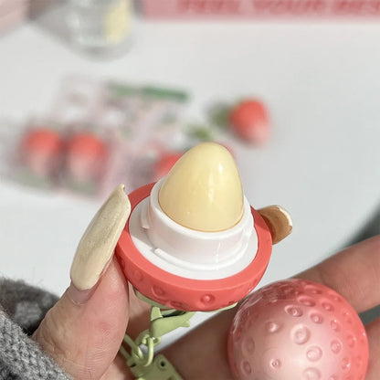 Moisturizing Strawberries Warm Color Changing Lipstick Long Lasting Moisturizing Nourishing Lip Balm Cute Cat Lipgloss Cosmetics