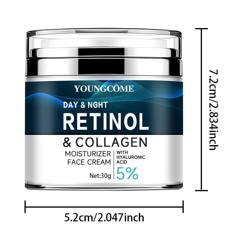 YOUNGCOME Face CreamCollagen Hyaluronic Acid Skin Care Anti-Wrinkle Moisturizing Anti-Aging Night Shrink Pores Whitening Smooth