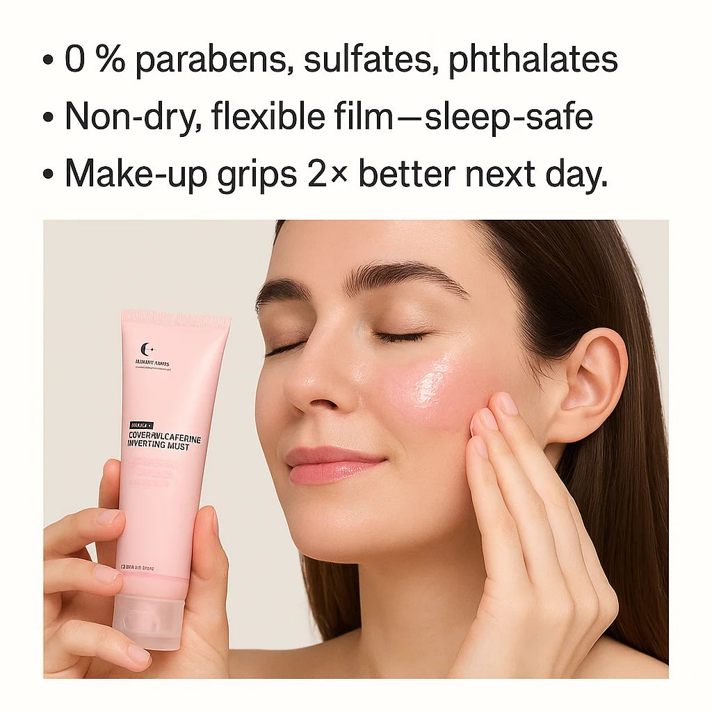 PDRN Caffeine Night Wrapping Peel Off Facial Mask for Firming, Depuffing& Hydration Salmon DNA + Caffeine + Collagen For Refined