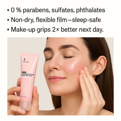 PDRN Caffeine Night Wrapping Peel Off Facial Mask for Firming, Depuffing& Hydration Salmon DNA + Caffeine + Collagen For Refined