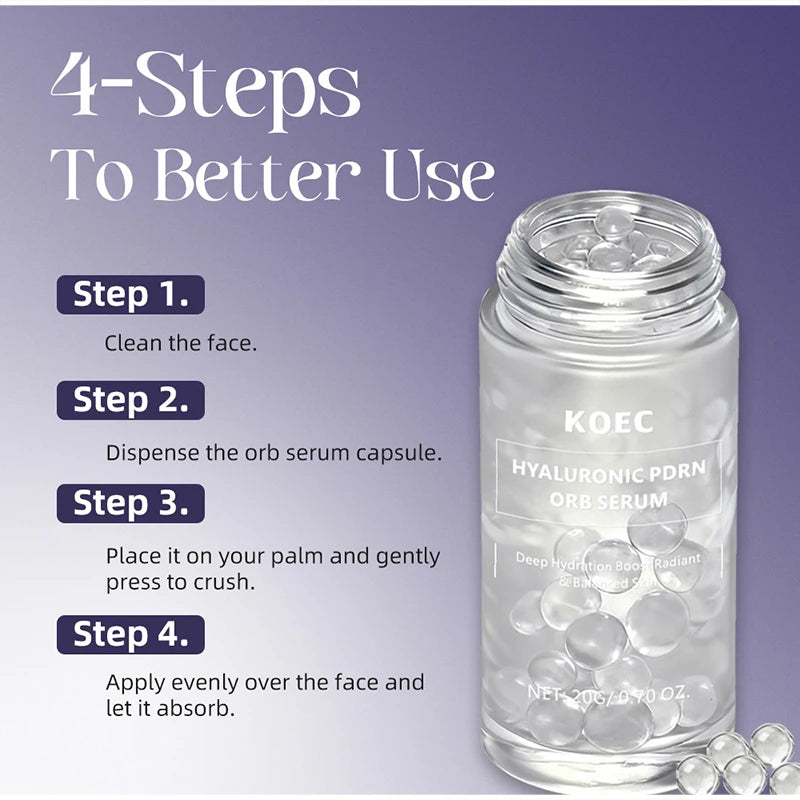 Pdrn  Spherical Facial Serum Korean Hyaluronic Acid Skincare Moisturizing Brightening Balancing Plumping Salmon Facial Essence