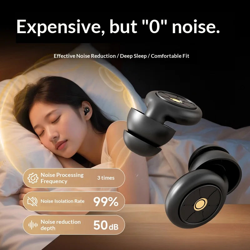 Ear Plugs for Sleeping Noise Cancelling,Reusable Silicone Earplugs Hearing Protection for Concert, Motorcycle,Sleep,and Snoring