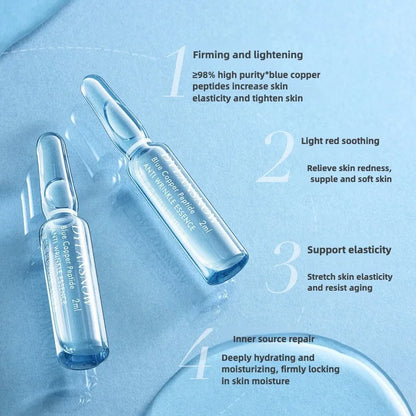 Blue copper peptide Anti-aging Essence Fade Fine Lines Facial Moisturizing brightning Anti Aging Firming Skin Care