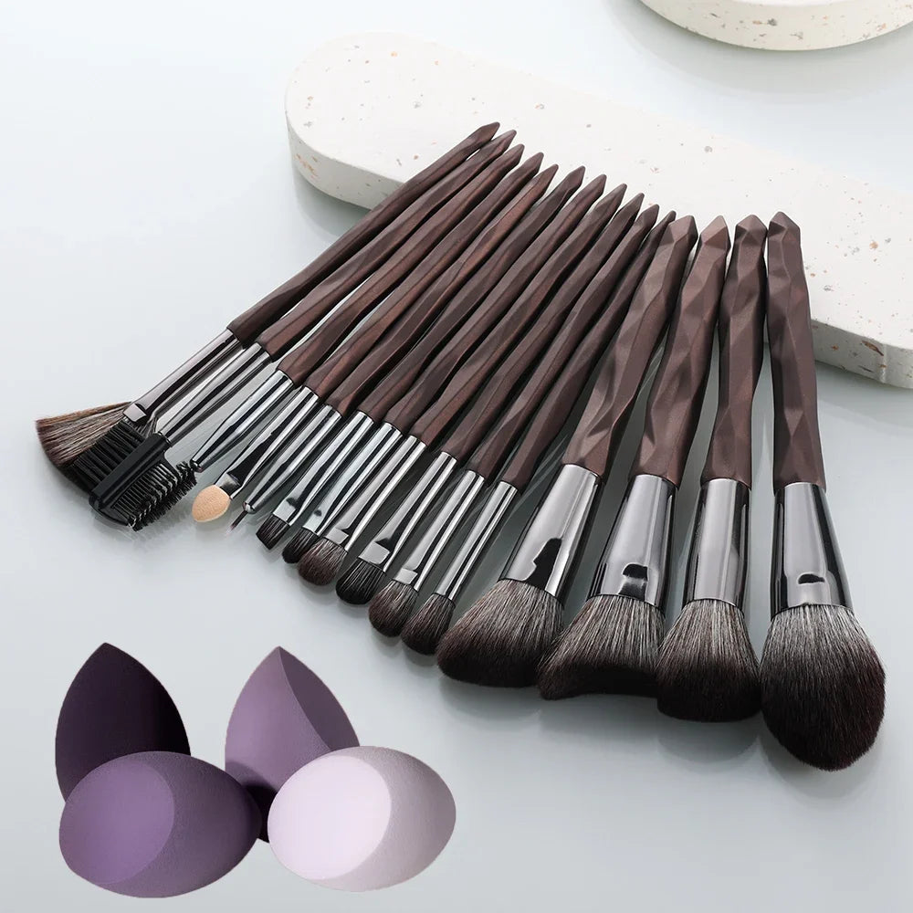 15pcs Premium Makeup Brush Loose Brush Blush Brush Foundation Brush Eyeshadow Eyeliner Brush Full Set Of Professional MakeupTool