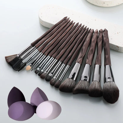 15pcs Premium Makeup Brush Loose Brush Blush Brush Foundation Brush Eyeshadow Eyeliner Brush Full Set Of Professional MakeupTool