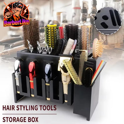 Durable Carbon PP Barber Hairstylist Organizer Tools Holder Functional for Home Hair Salon Barber Shop Storage Stands And Racks