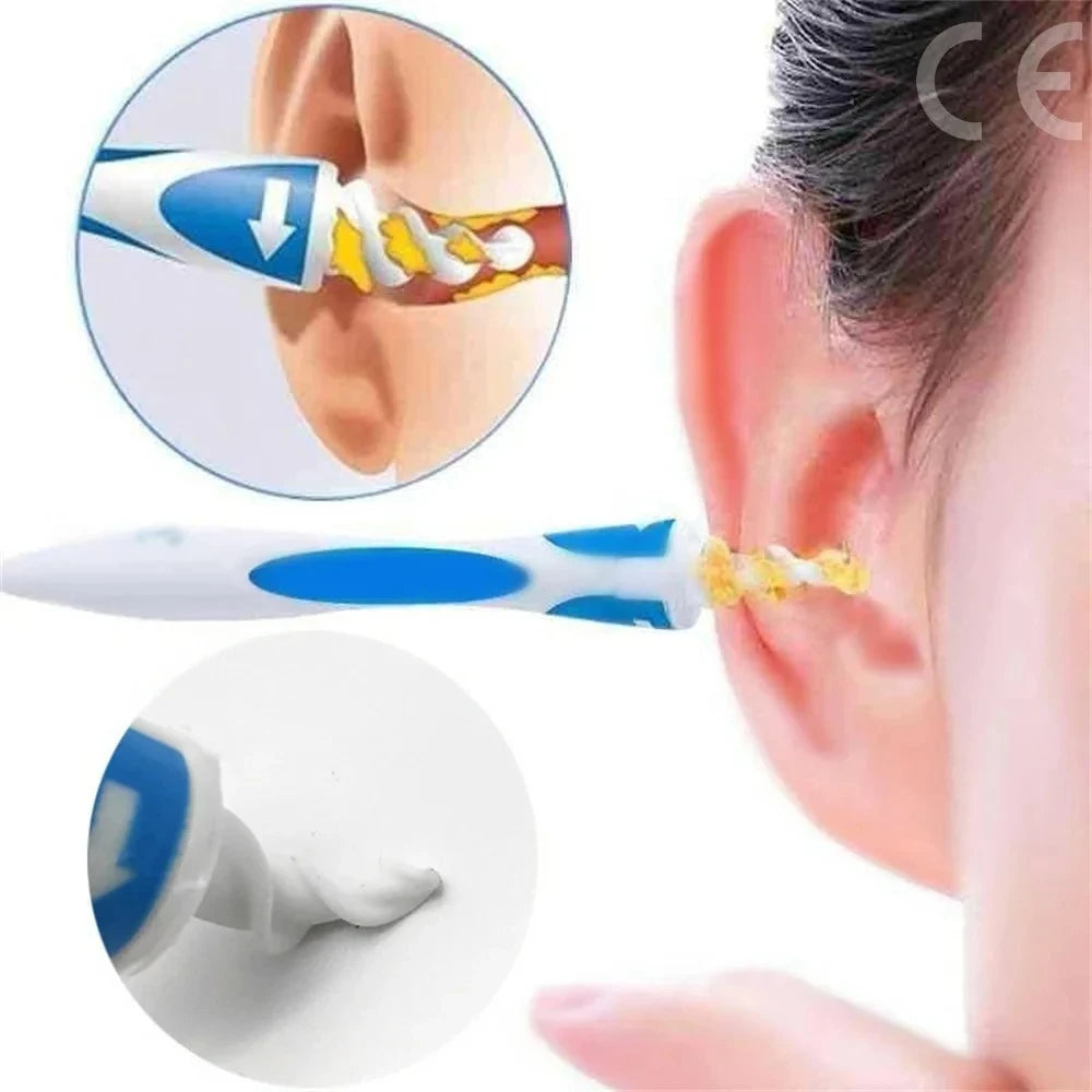 16pcs Ear Cleaning Tools Set Silicone Soft Spiral Ear Scoop Wax Removal Portable Personal Hygiene Ear Care Beauty Gadget