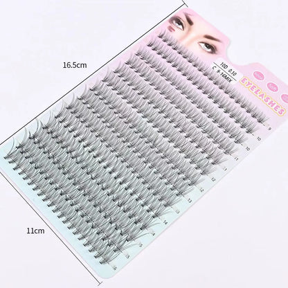 48/60/160/280Pcs Cluster Natural Eyelashes Extensions Lashes Clusters False Eyelash Clusters Extensions Individual Lashes Makeup