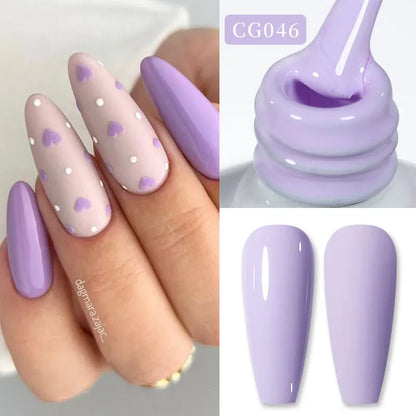 BORN PRETTY 10ml Nude Pink Gel Nail Polish Varnis Semi Permanent Nail Gel Varnish Soak Off UV Gel for Valentine's Day Gift Nails