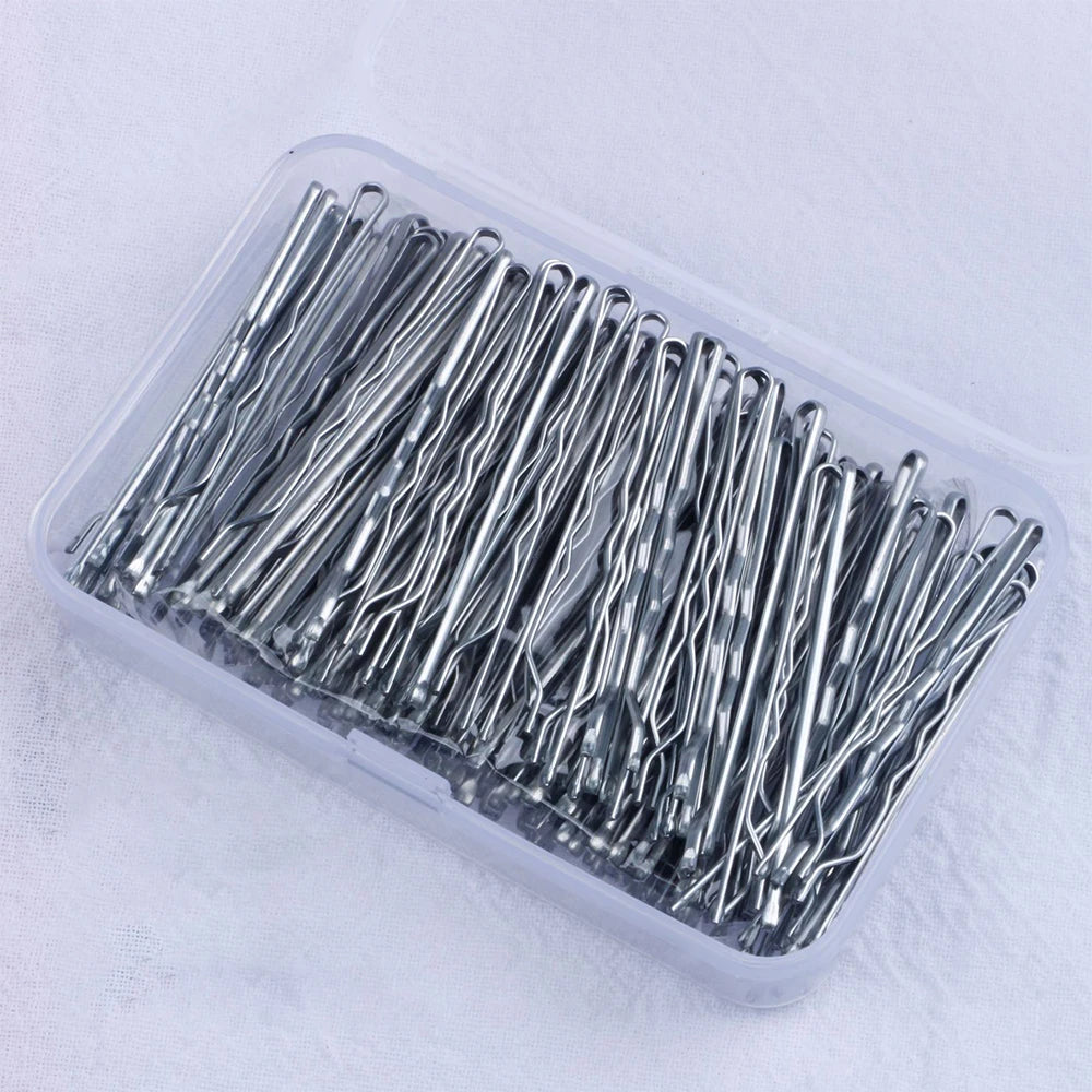 150pcs Women Solid Casual Bobby Pin Box Set For Daily Life Pins Female Hair Clips For Makeup Tools Hair Styling Accessories