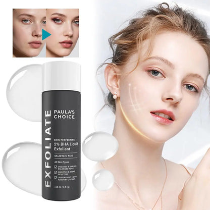 Paula's Choice 2% Bha Salicylic Acid Serum Exfoliant Liquid Gently Exfoliates Unclogs Pores Improves Blackhead Acne Facial Serum