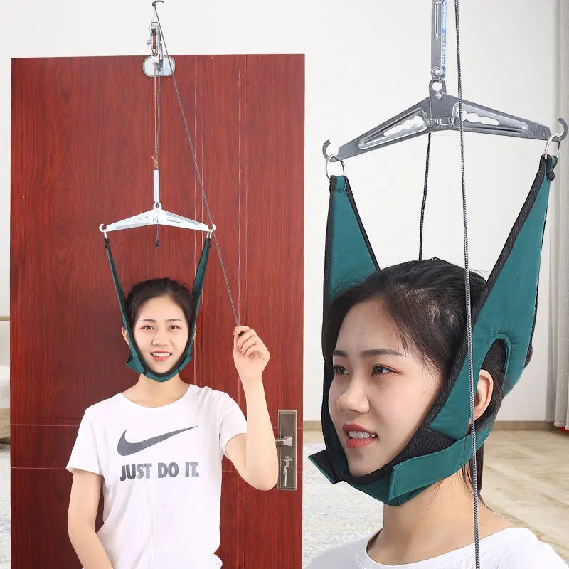 Chiropractic Tools Neck Harness Neck Stretcher Hanging Cervical Traction Device Neck Stretching Belt Osteochondrosis Pain Relief