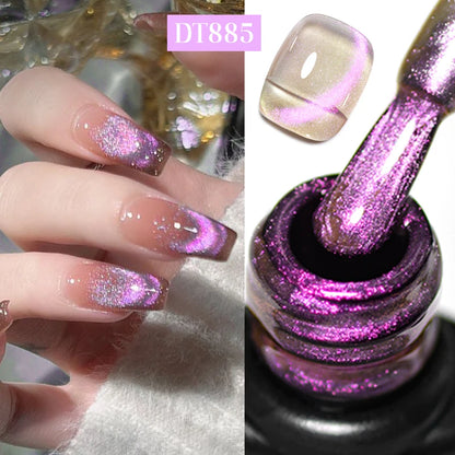 Cat Eye Gel Polish With Nail Magnet Tools For Creating Heart Shapes On Nails Semi Permanent Cat Magnetic Nail Art UV Gel Varnish