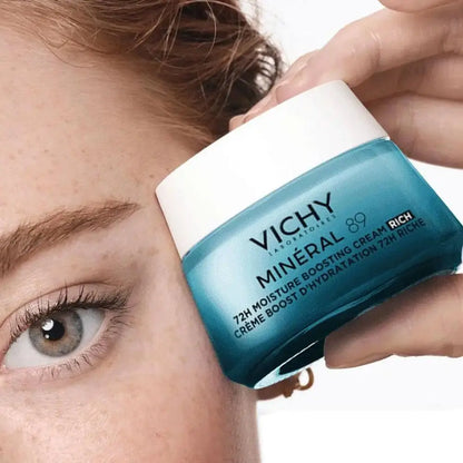 VICHY 89 Facial Cream 72h Refreshing Deep Moisturizing Soothing Firming Repairs Skin Light Cream Original Korea Skin Care