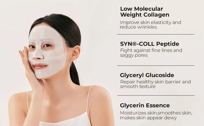 Deep Collagen Anti Wrinkle Lifting Mask Collagen Face Mask Overnight, Deep Collagen Mask for Lifting Firming Moisturizing(5Pack)