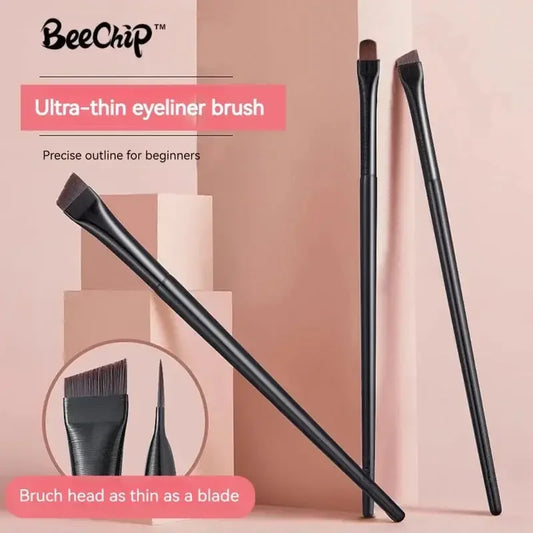 3PCS Eyeliner Eyebrow Contour Makeup Brush Super Soft Fiber Comfortable Grip Soft And Natural Makeup Application Eyeliner Brush