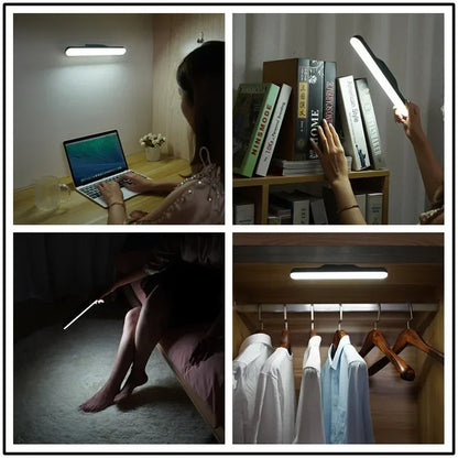 LED Makeup Mirror Light  5V USB Rechargeable Vanity Lamp Eye Protection Hanging Magnetic Desk Lamps Touch Switch Book Lights