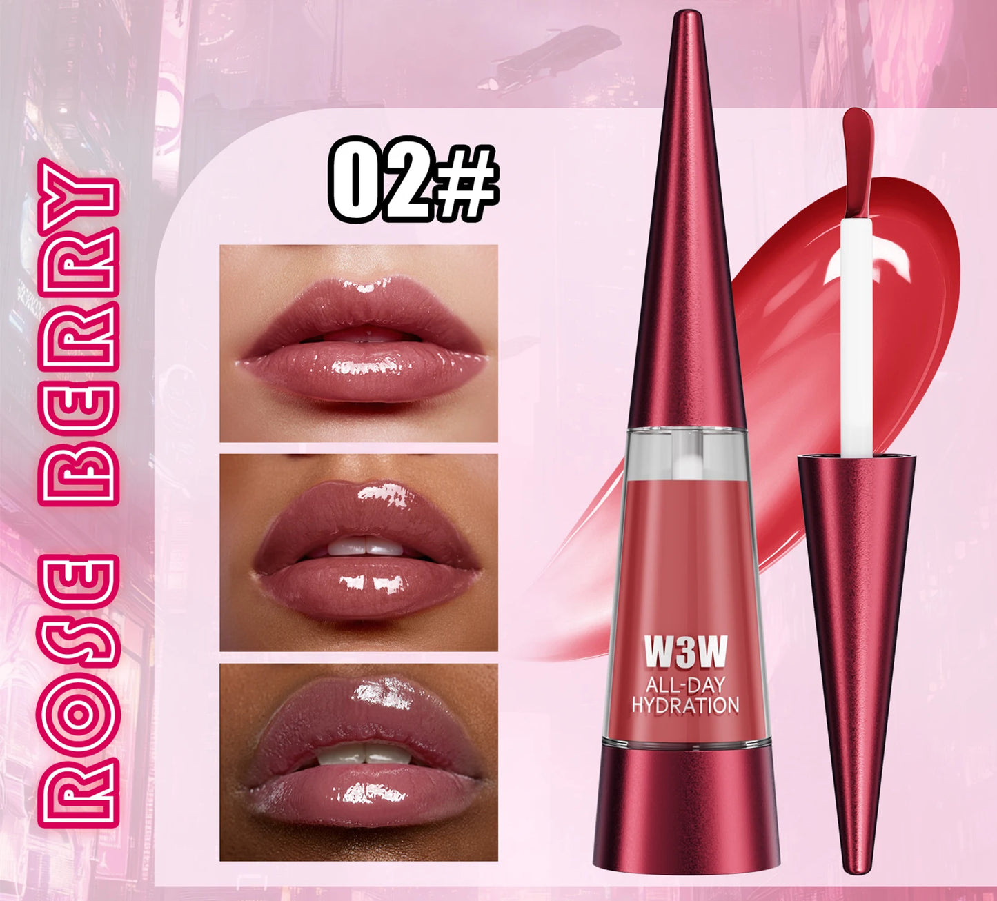 Lip Plumper, Moisturizing, Transparent, Lip Gloss, Stocking Stuffers, Fragrance-free, Korean Cosmetics
