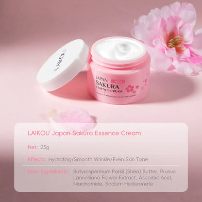 LAIKOU Sakura Hydrating Cream Moisturizer Whitening Nourishing Oil Control Moisturizing & Repairing Deep Hydration Rich Cream